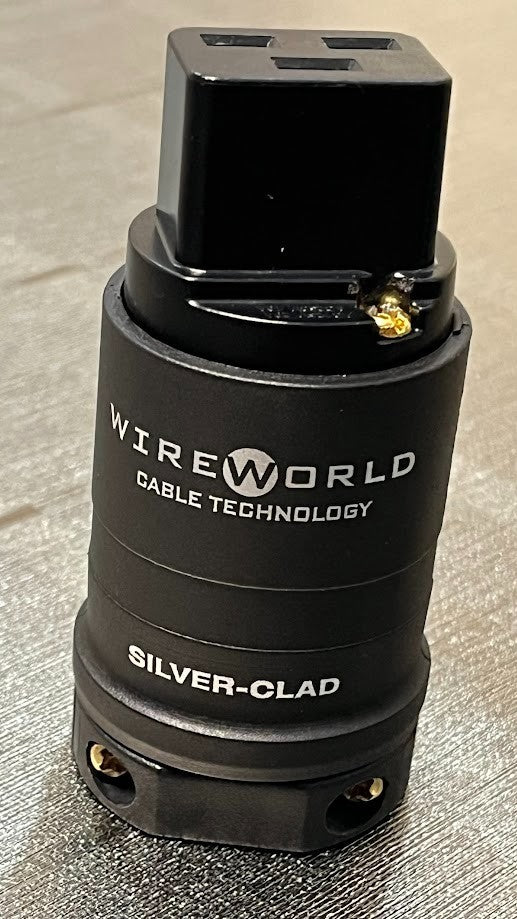 Silver-Clad OFC Copper 20A/250V Gerätestecker ORIGINAL gebraucht - plug IEC C19 High-End ORIGINAL gebraucht - Wireworld