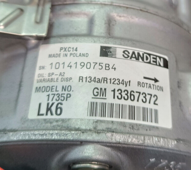 OPEL ASTRA K 1.4 Turbo Klimakompressor GM LK6 Sanden ORIGINAL gebraucht - 13367372
