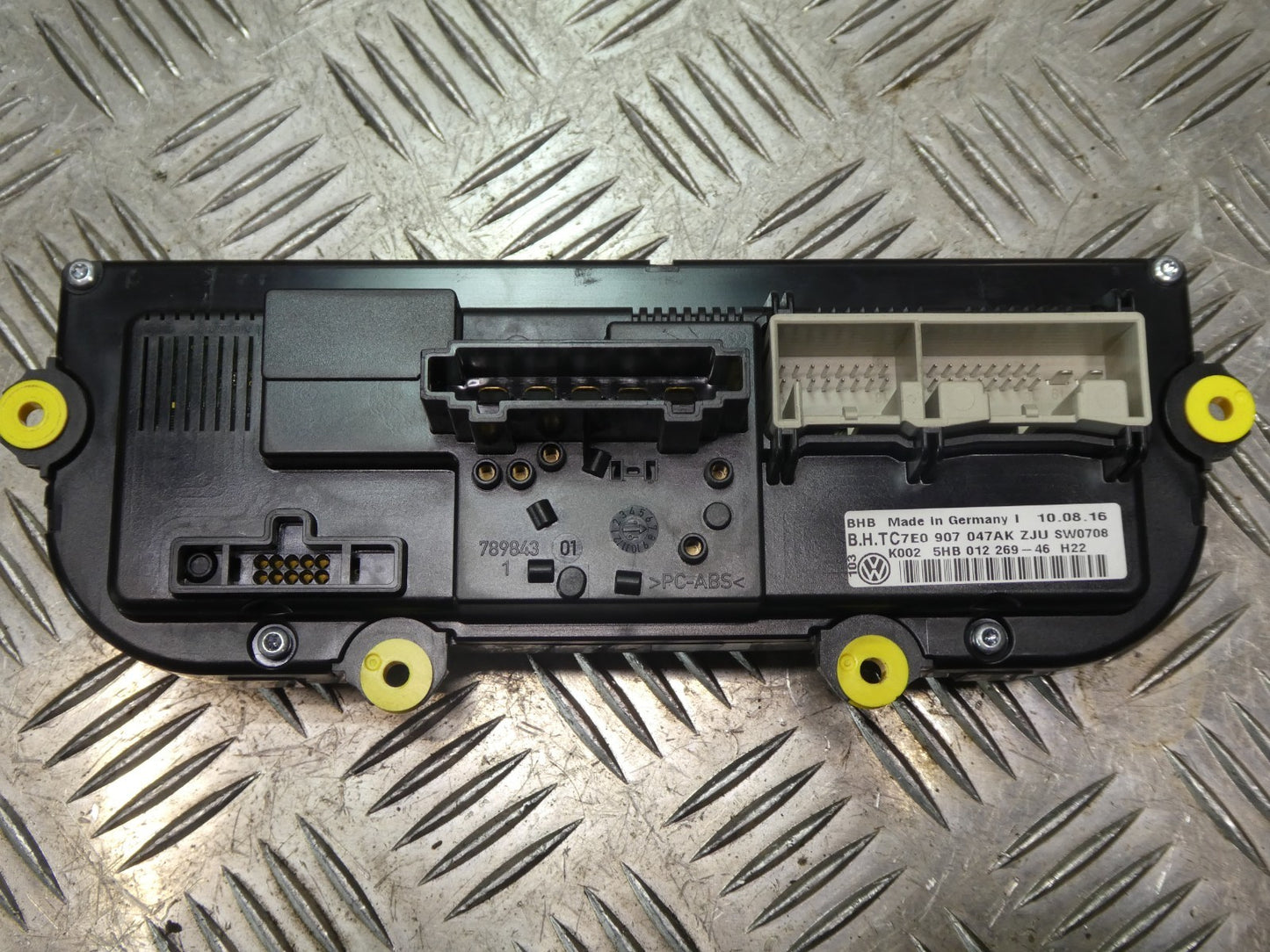 VW T5 FL T6 Klimabedienteil Heizung Schalter _ 7E0907047AK ZJU ORIGINAL gebraucht - Transporter