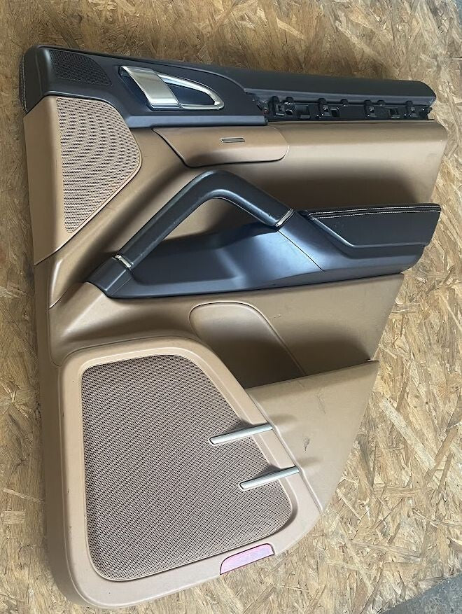 Porsche Cayenne II 92A Türverkleidung hinten rechts Cayen cognac ORIGINAL gebraucht - 7P5867212G