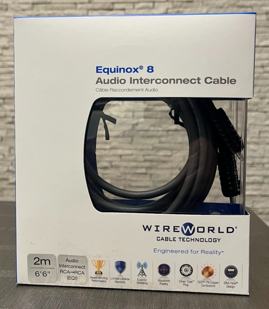Equinox 8 Audio RCA ORIGINAL gebraucht - RCA Cinchkabe Interconnect 1 Paar 2m High-End ORIGINAL gebraucht - WireWorld