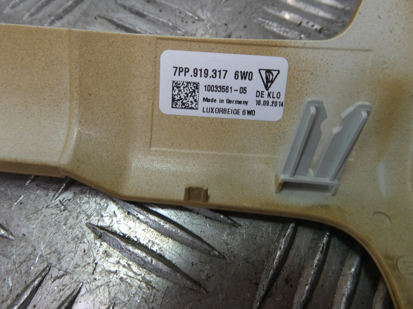 Porsche 970 Abdeckung für Innenleuchte Schalter Beige 7PP919317 6W0 ORIGINAL gebraucht - - Panamera