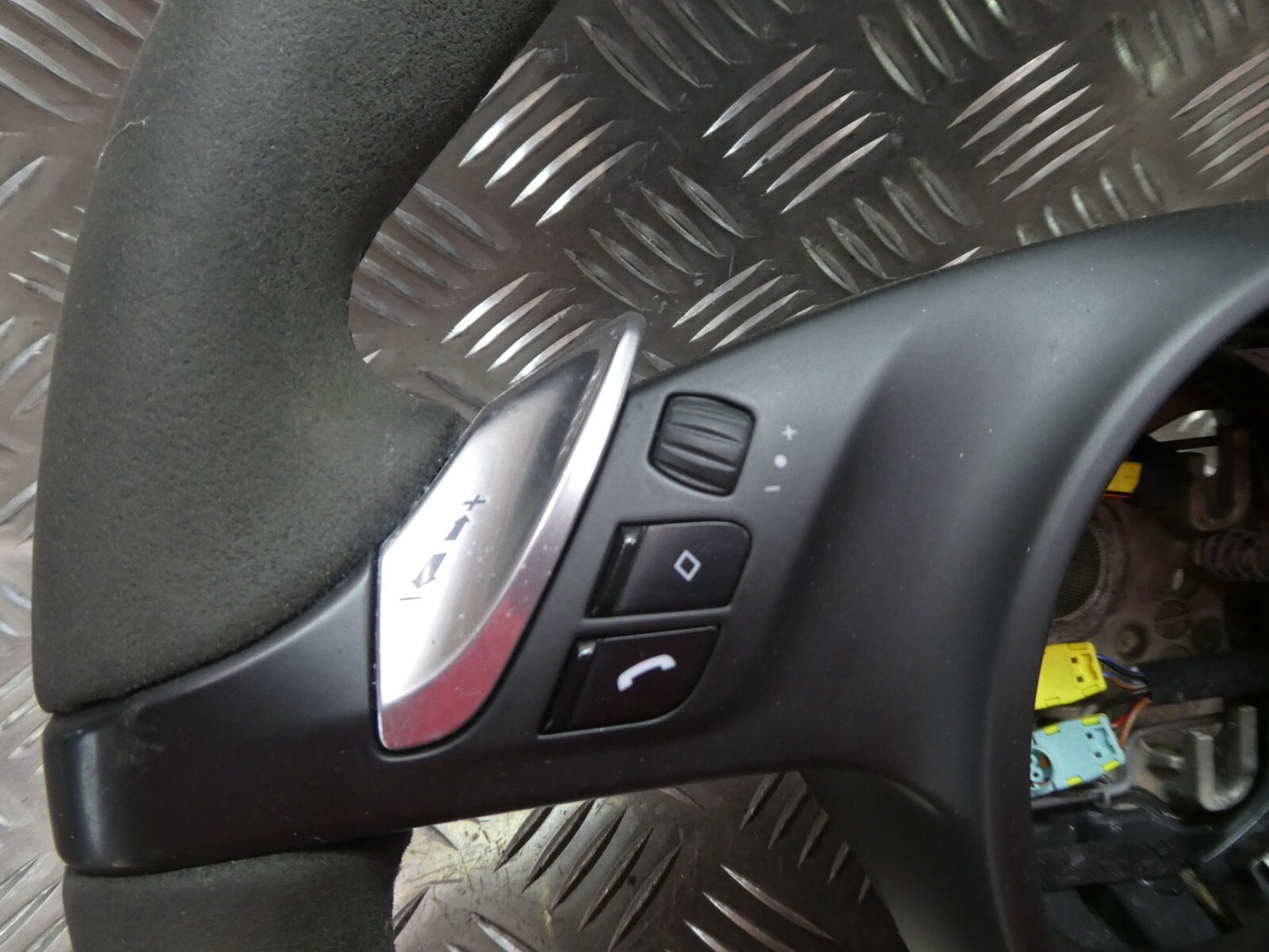 Porsche 970 Multifuntion AirBag Lenkrad Alcantara leaderlenkrad grau ORIGINAL gebraucht - Panamera