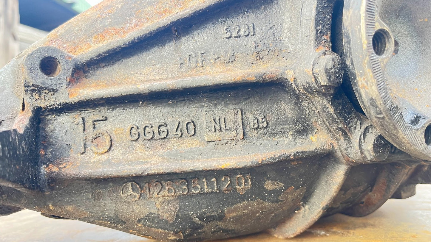 Mercedes-Benz C126 W126 500 SEC SEL Differential Ausgleichsgetriebe Hinterachse
