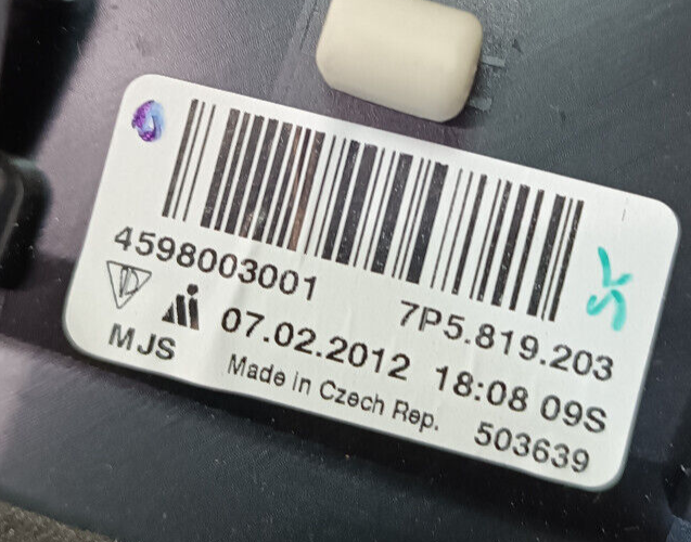 Porsche Cayenne S 92A Luftdüse Lüftungsdüse Lüftungsgitter 7P5819203 gebraucht - Original