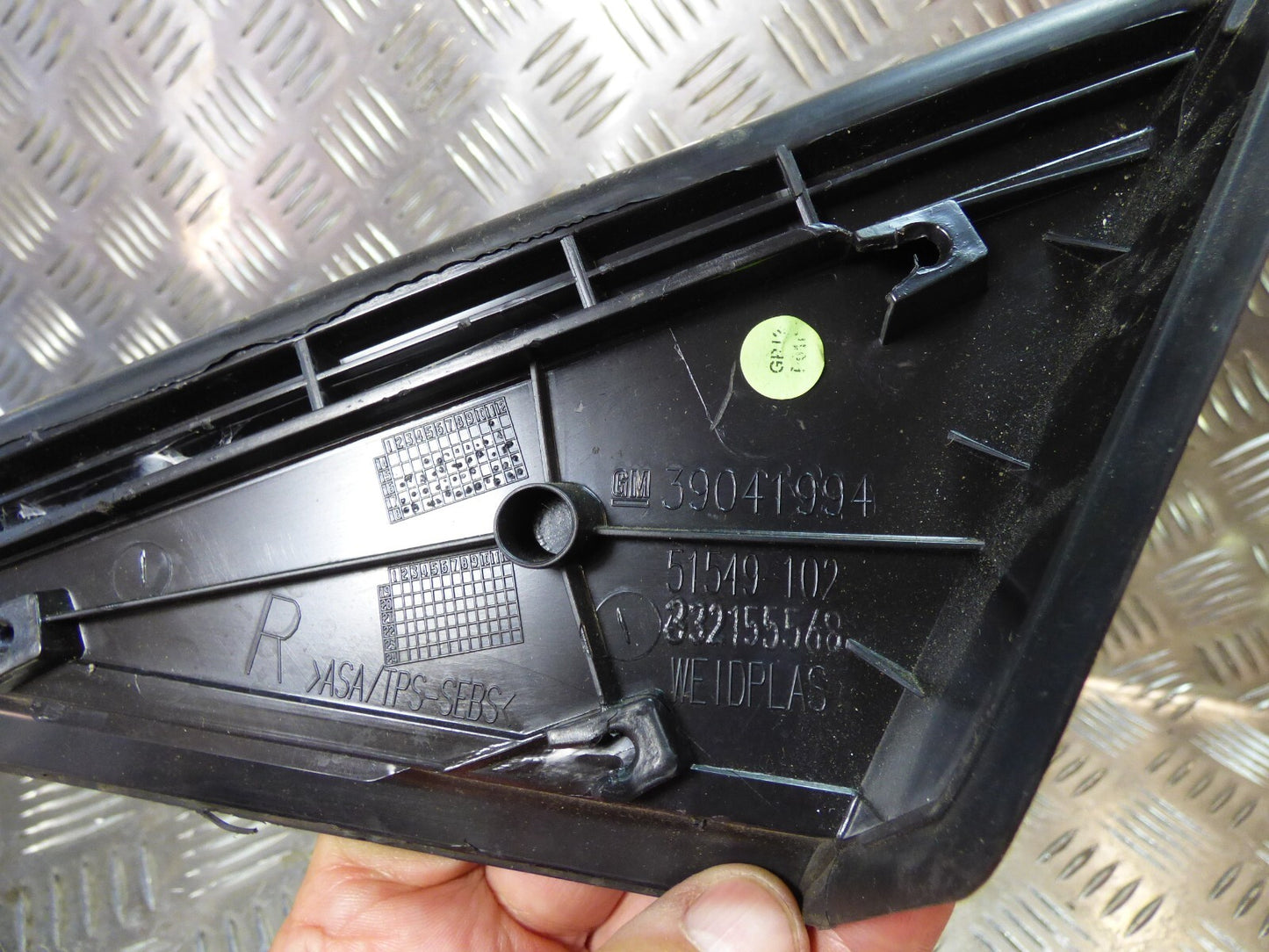 OPEL ASTRA K Spiegeldreieck rechts Verkleidung Spiegel Abdeckung ORIGINAL gebraucht - - GM39041994