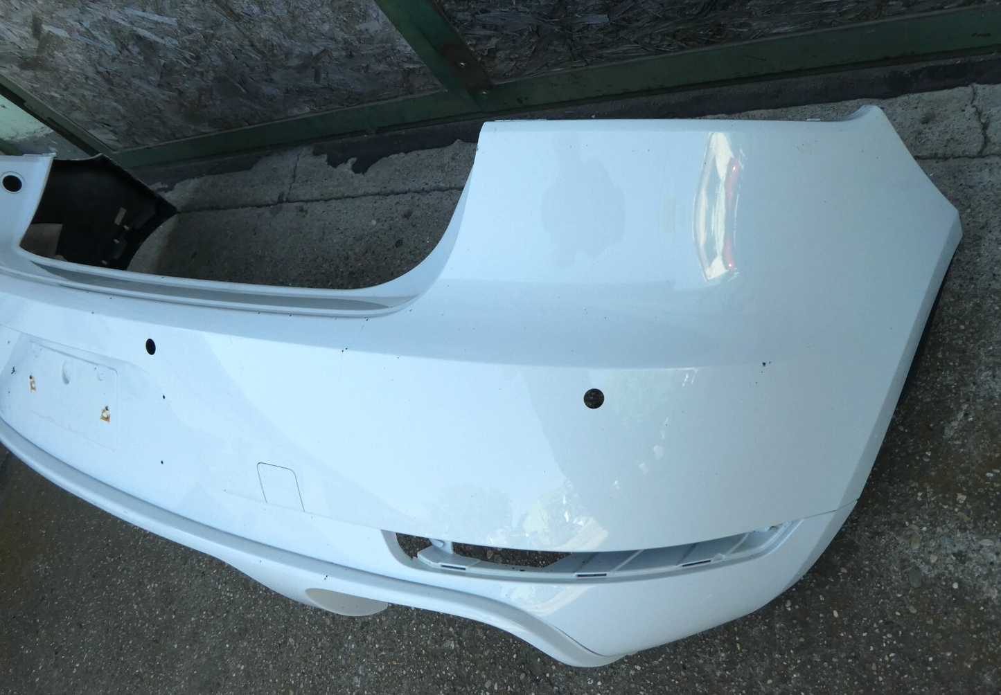 Porsche Macan 95B 2015 3.0 TDI Stoßstange hinten in Weiß ORIGINAL gebraucht - komplette