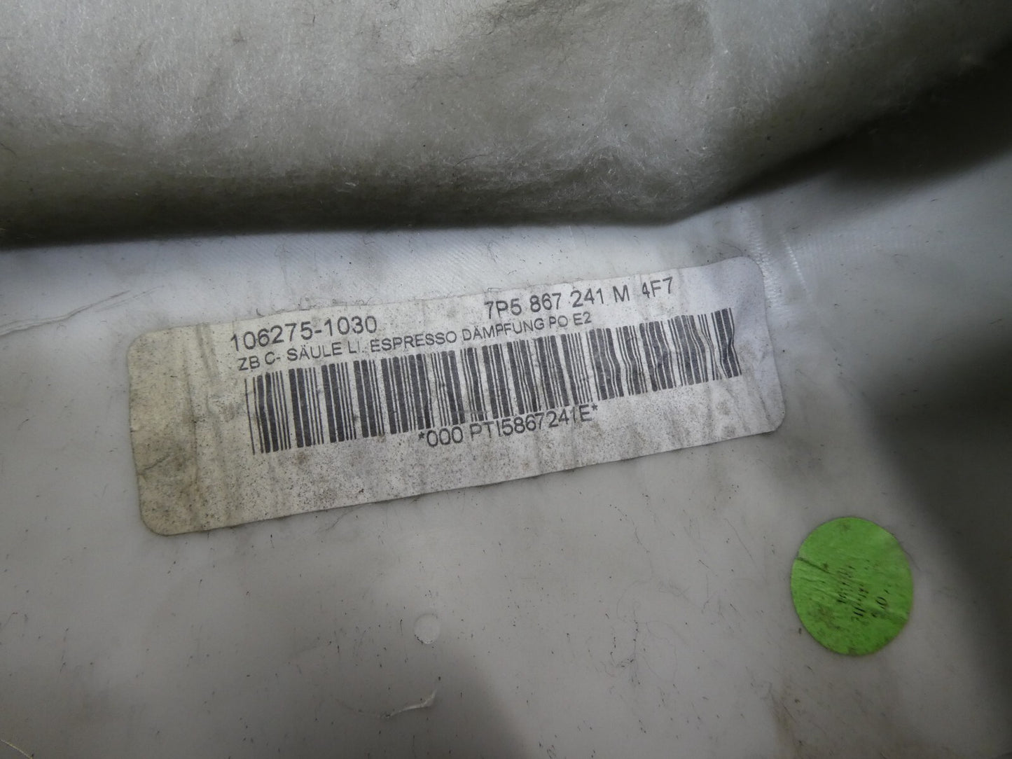 Porsche Cayenne 92A Linke Seite B-Säule 7P5867241M 4F7 espresso ORIGINAL gebraucht - Verkleidung