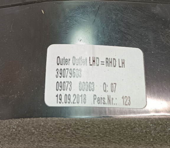 OPEL ASTRA K 1.4 Turbo 2019 Luftdüse Links Luftausströmer ORIGINAL gebraucht - 39079603