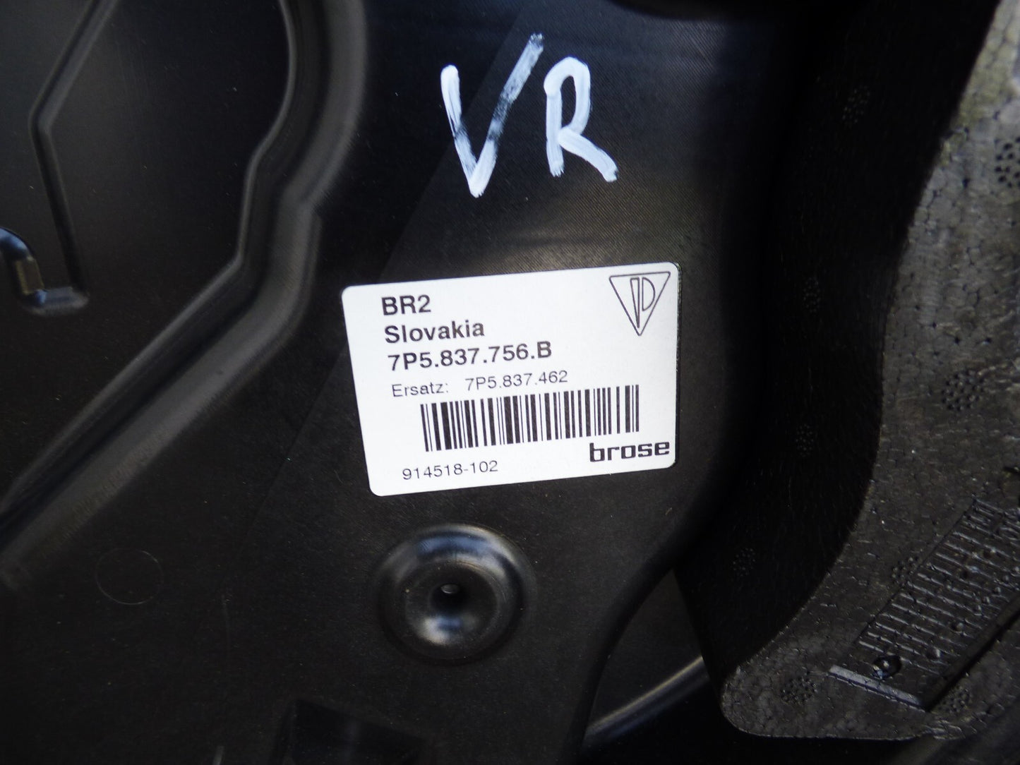 Porsche Cayenne 92A vorne rechts 7P5837756B ORIGINAL gebraucht - Fensterheber