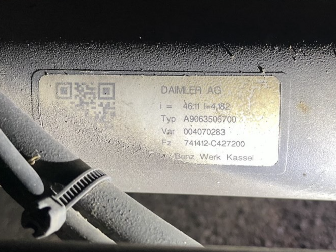 Hinterachse Achse Differential Mercedes Sprinter 313 CDI W906 210Tkm ORIGINAL gebraucht - A9063506700