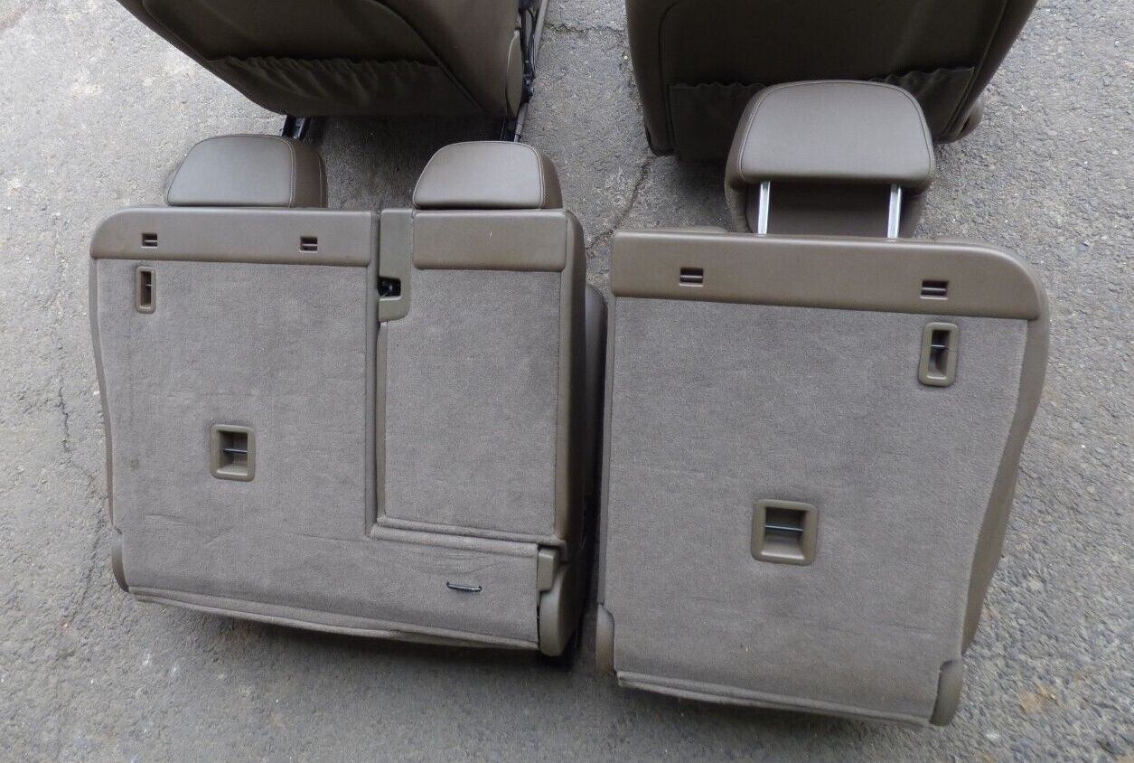 Porsche Cayenne 958 92A Hintere Sitze Ledersitze UMBRA Braun ORIGINAL gebraucht - Sitzbank