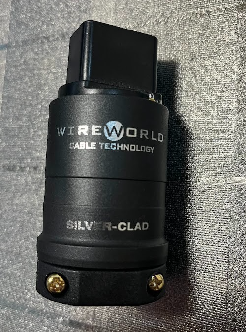 Silver-Clad OFC Copper 20A/250V Gerätestecker plug IEC C19 High-End ORIGINAL gebraucht - Wireworld