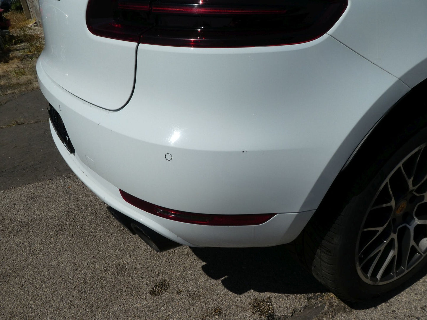 Porsche Macan 95B 2015 3.0 TDI Stoßstange hinten in Weiß ORIGINAL gebraucht - komplette