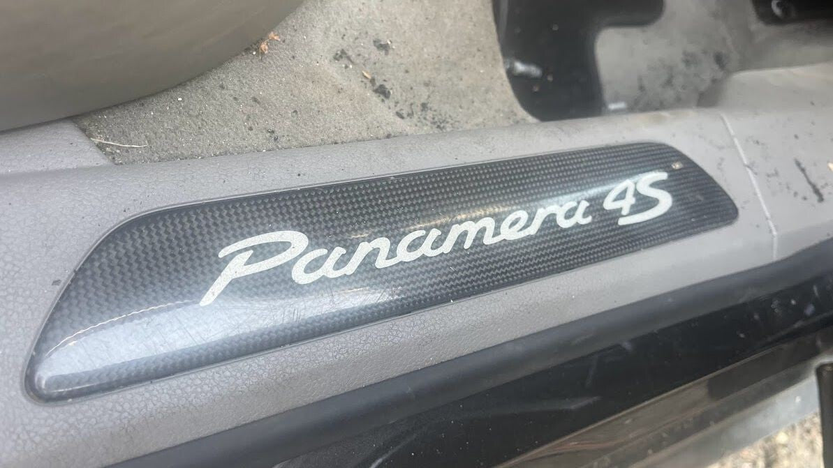 Porsche 970 4S Einstiegsleiste Dekorleiste Satz Carbon ORIGINAL gebraucht - PANAMERA