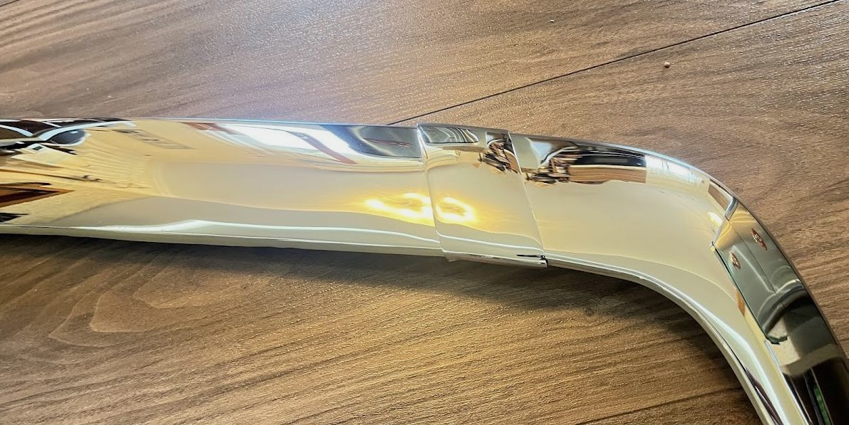 Mercedes-Benz C126 SEC 2. Serie Coupe Stoßstange Vorne Chrome Zierleiste Satz