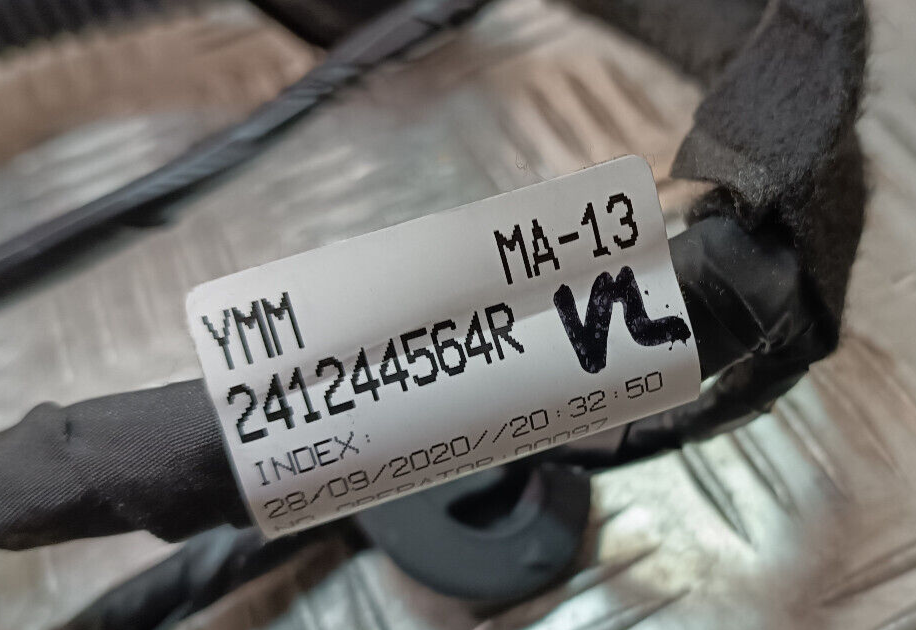 Renault Zoe 2022 Tür Kabelbaum Vorne Links ORIGINAL gebraucht - 241244564R