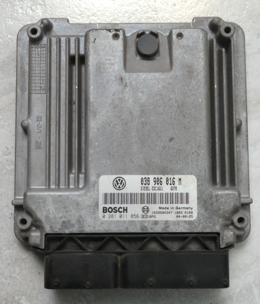 VW Transporter T5 MULTIVAN 2003-2016 Motorsteuergerät ECU 0281011856 ORIGINAL gebraucht - 038906016M