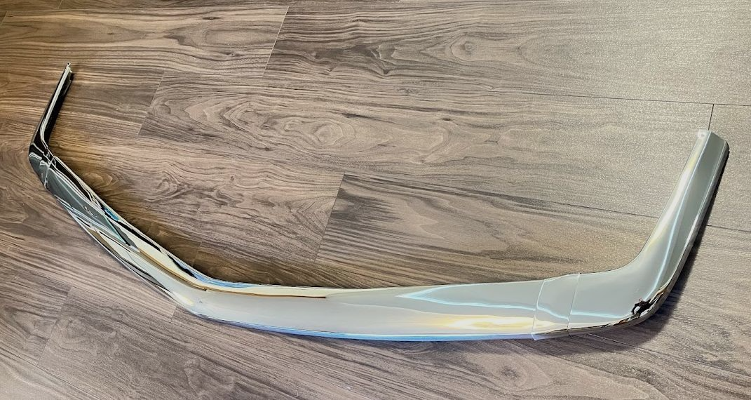 Mercedes-Benz C126 SEC 2. Serie Coupe Stoßstange Vorne Chrome Zierleiste Satz