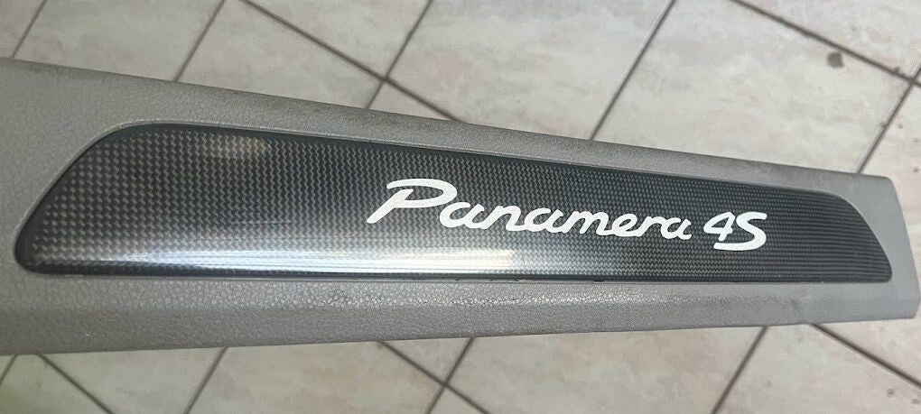 Porsche 970 4S Einstiegsleiste Dekorleiste Satz Carbon ORIGINAL gebraucht - PANAMERA