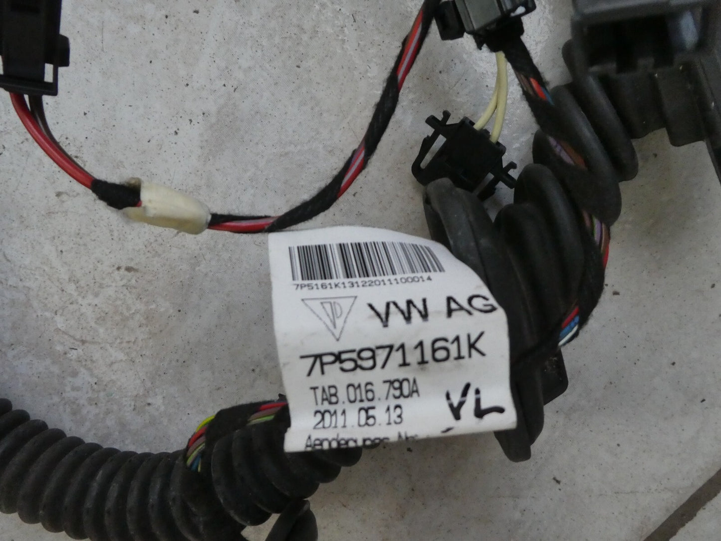 Porsche Cayenne II 92A 4.8 Türkabelbaum Tür Vorne Links 7P5971161K ORIGINAL gebraucht - Leitungssatz