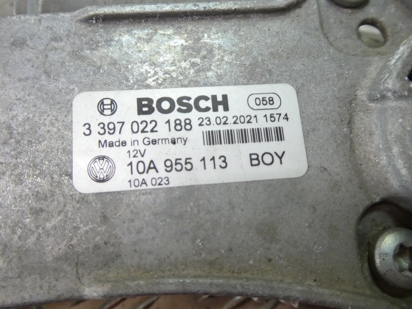 ID3 ID.3 Scheibenwischer gestänge mit Motor V L 10A955113 10A955119 ORIGINAL gebraucht - Volkswagen