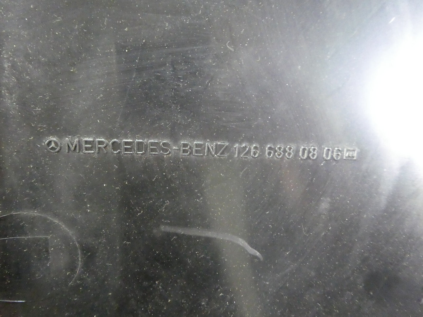 Mercedes C126 W126 Coupe SEC Verkleidung Fussraum rechts Beige ORIGINAL gebraucht - 1266880806