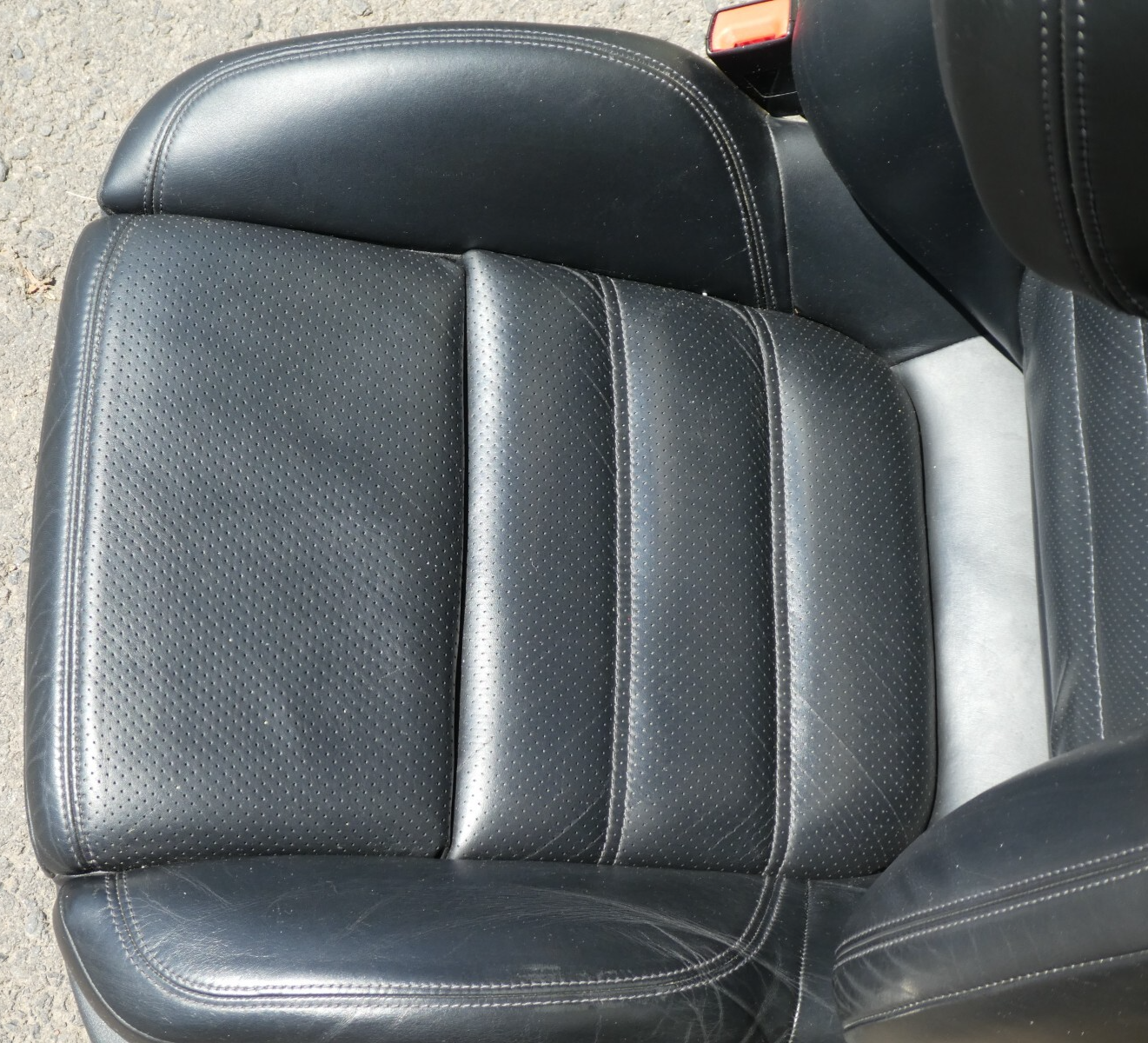 Porsche Macan 95B Schwarz Leder Sitze Vorne Links Verstellbarer Sitz ORIGINAL gebraucht - Elektrisch