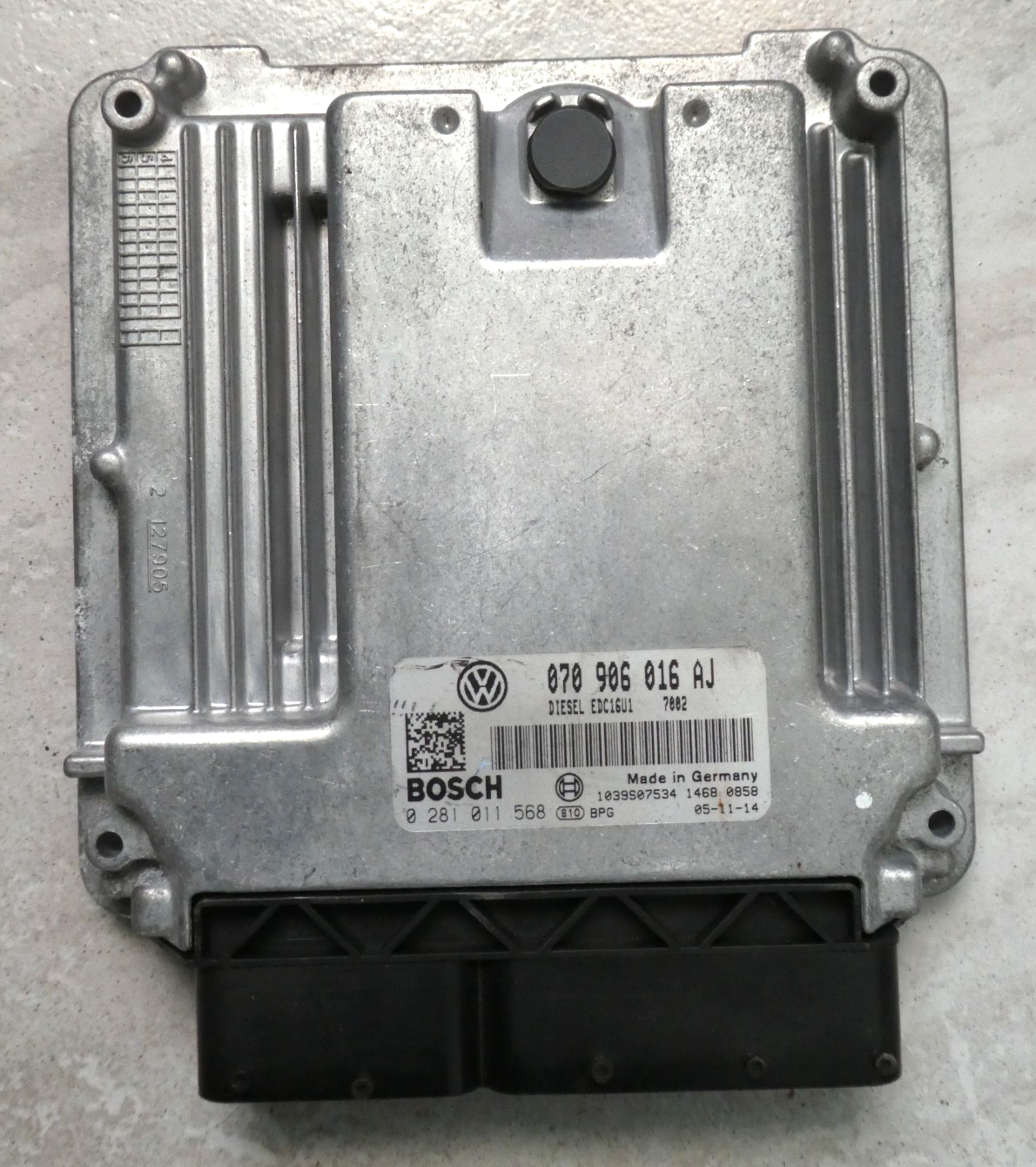 VW Transporter T5 MULTIVAN 2003-2016 Motorsteuergerät ECU 0281011568 ORIGINAL gebraucht - 070906016AJ