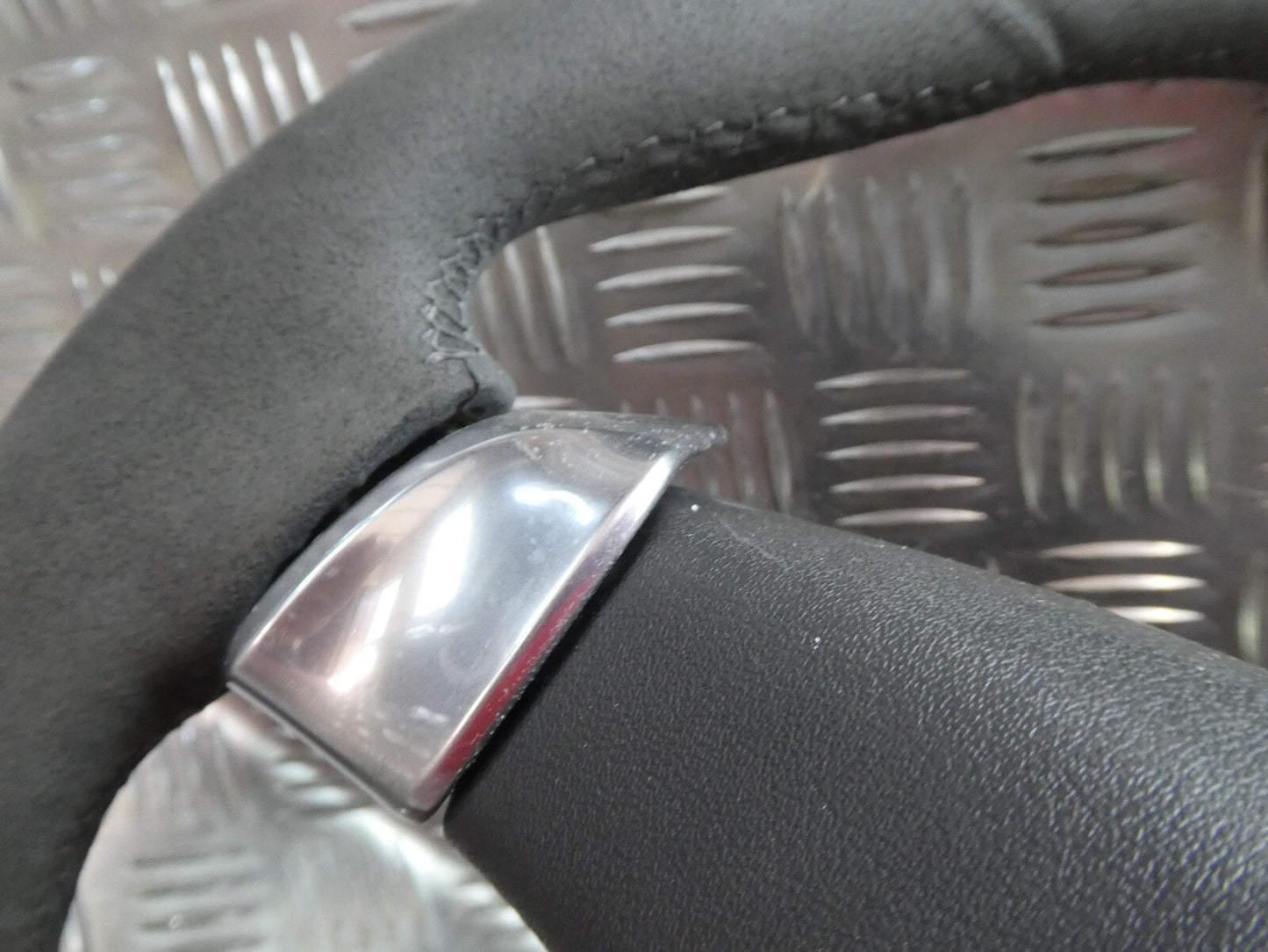 Porsche 970 Multifuntion AirBag Lenkrad Alcantara leaderlenkrad grau ORIGINAL gebraucht - Panamera
