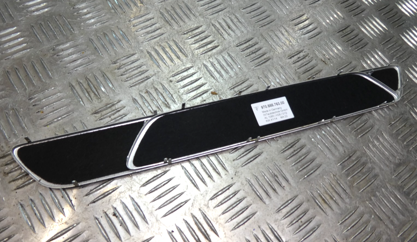 Porsche S 970 Einleger Einstiegsleiste hinten Aluminium gebürstet ORIGINAL gebraucht - Panamera