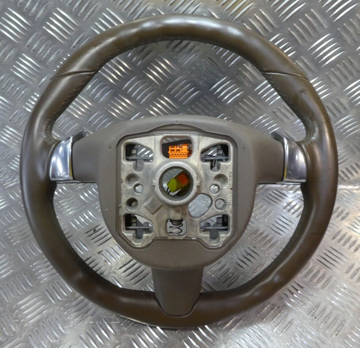 Porsche Cayenne 92A Leder Lenkrad Braun Umbra DE1 ORIGINAL gebraucht - 7PP419091AD
