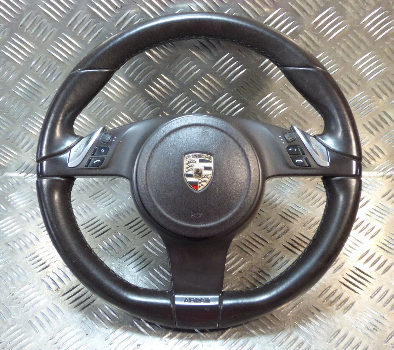 Porsche Cayenne 92A Lenkrad mit SRS 6H6 7P5880201A 6H6 ORIGINAL gebraucht - 7PP419091AE