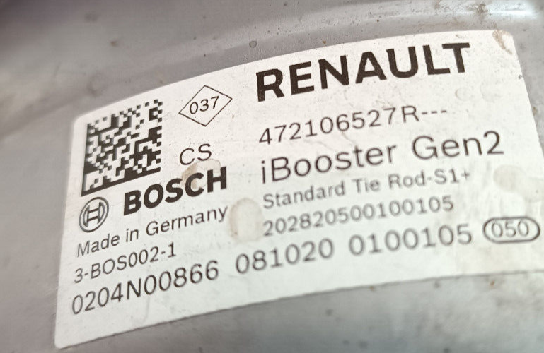 Renault Zoe 2022 Bremskraftverstärker iBooster Gen2 97356684 ORIGINAL gebraucht - 472106527R