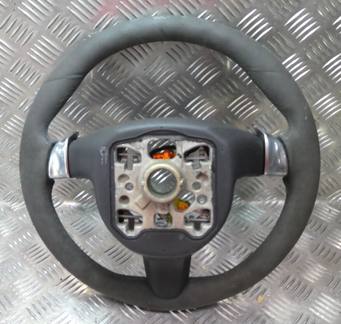 Porsche 970 Multifuntion AirBag Lenkrad Alcantara leaderlenkrad grau ORIGINAL gebraucht - Panamera