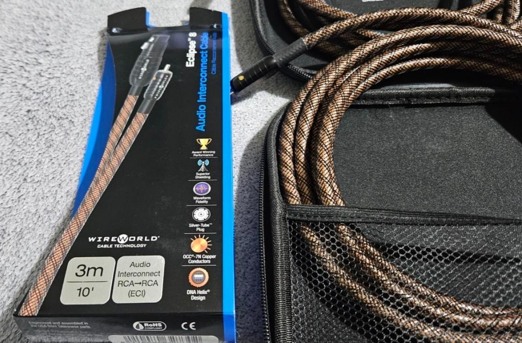 Eclipse 8 Audio RCA ORIGINAL gebraucht - RCA (ECI) Audio Interconnect kabel 3m 1 paar ORIGINAL gebraucht - WireWorld