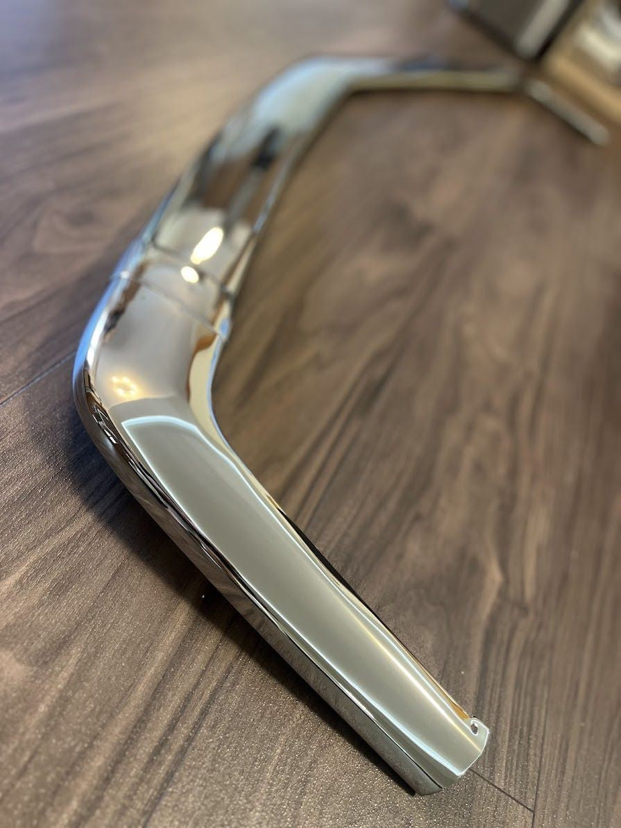 Mercedes-Benz C126 SEC 2. Serie Coupe Stoßstange Vorne Chrome Zierleiste Satz