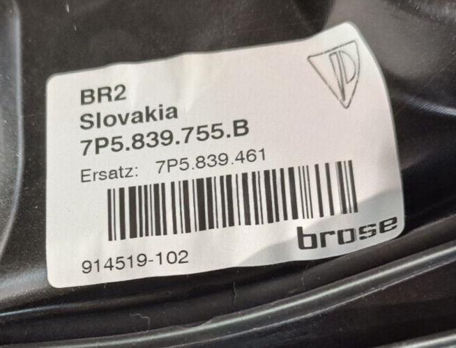 Porsche Cayenne S 92A Gestänge Seilzug Hinten Links 7P5839755B ORIGINAL gebraucht - Fensterheber
