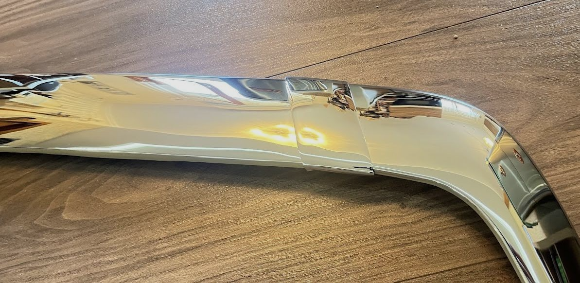 Mercedes-Benz C126 SEC 2. Serie Coupe Stoßstange Vorne Chrome Zierleiste Satz