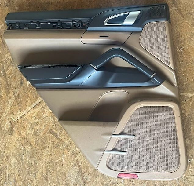 Porsche Cayenne II 92A Türverkleidung hinten links Cayen cognac ORIGINAL gebraucht - 7P5867211G