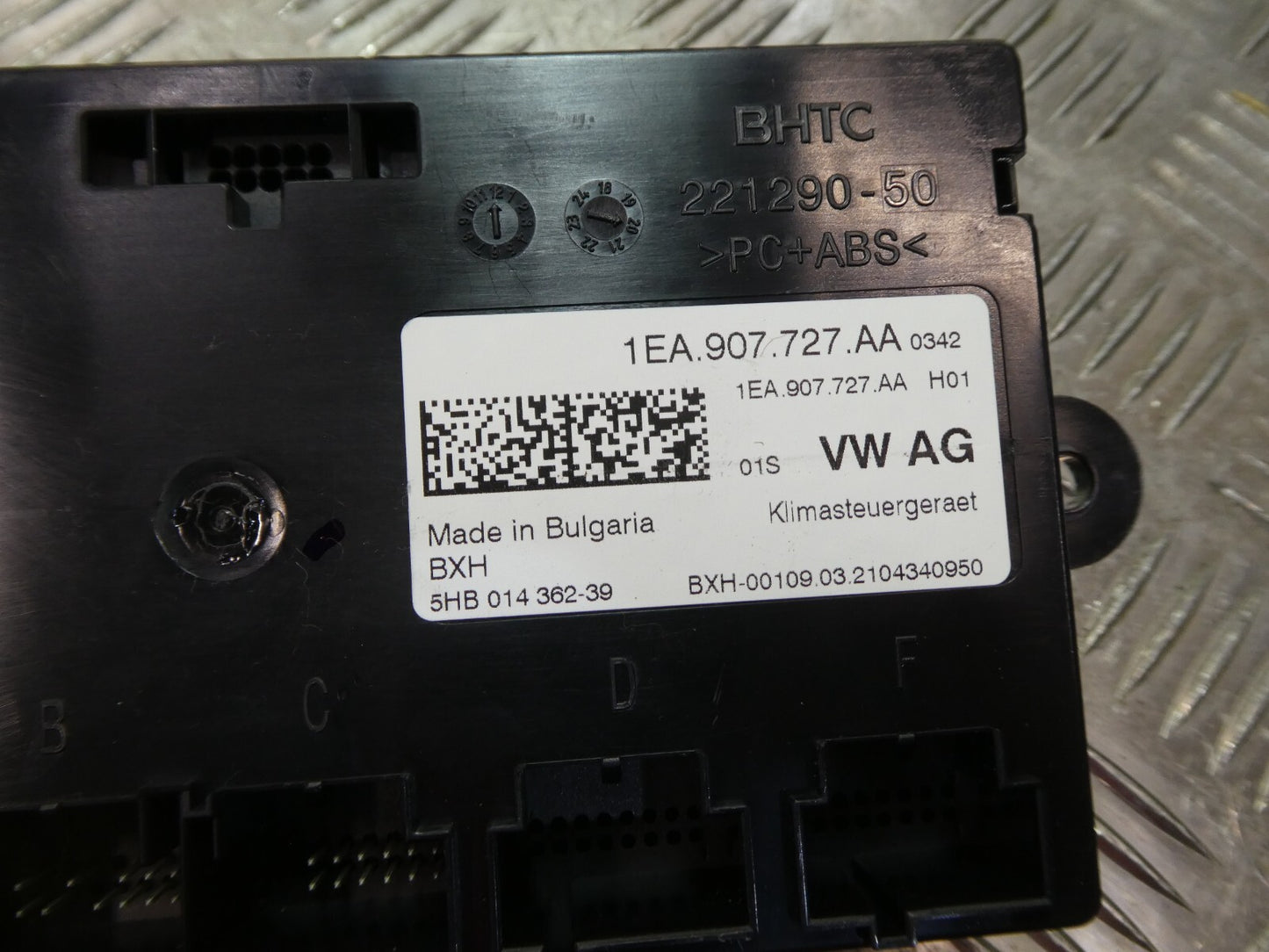 VW ID.3 A/C Heizung Klima ECU Steuergerät 1EA907727AA 2021 ORIGINAL gebraucht - Volkswagen