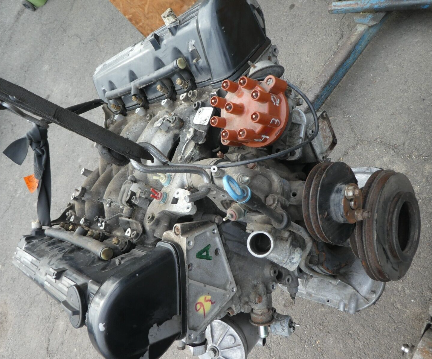 Mercedes-Benz C126 W126 500 V8 Motor ohne Anbauteile M117 _ 117963 ORIGINAL gebraucht - 140000 km