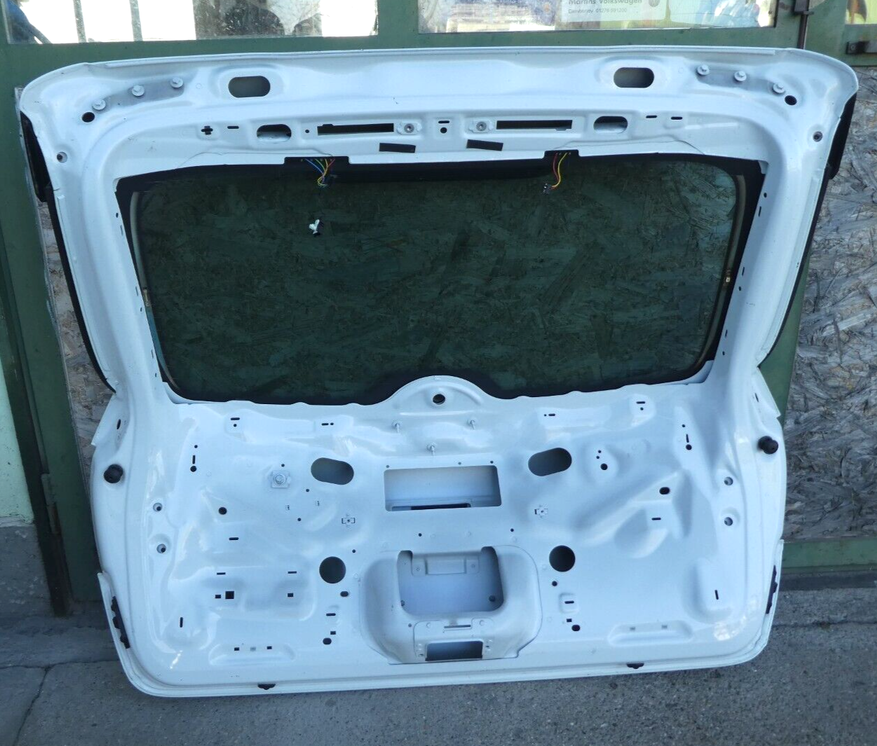 Porsche Cayenne S 92A C9A Weiß ohne Anbauteile USA model ORIGINAL gebraucht - Heckklappe