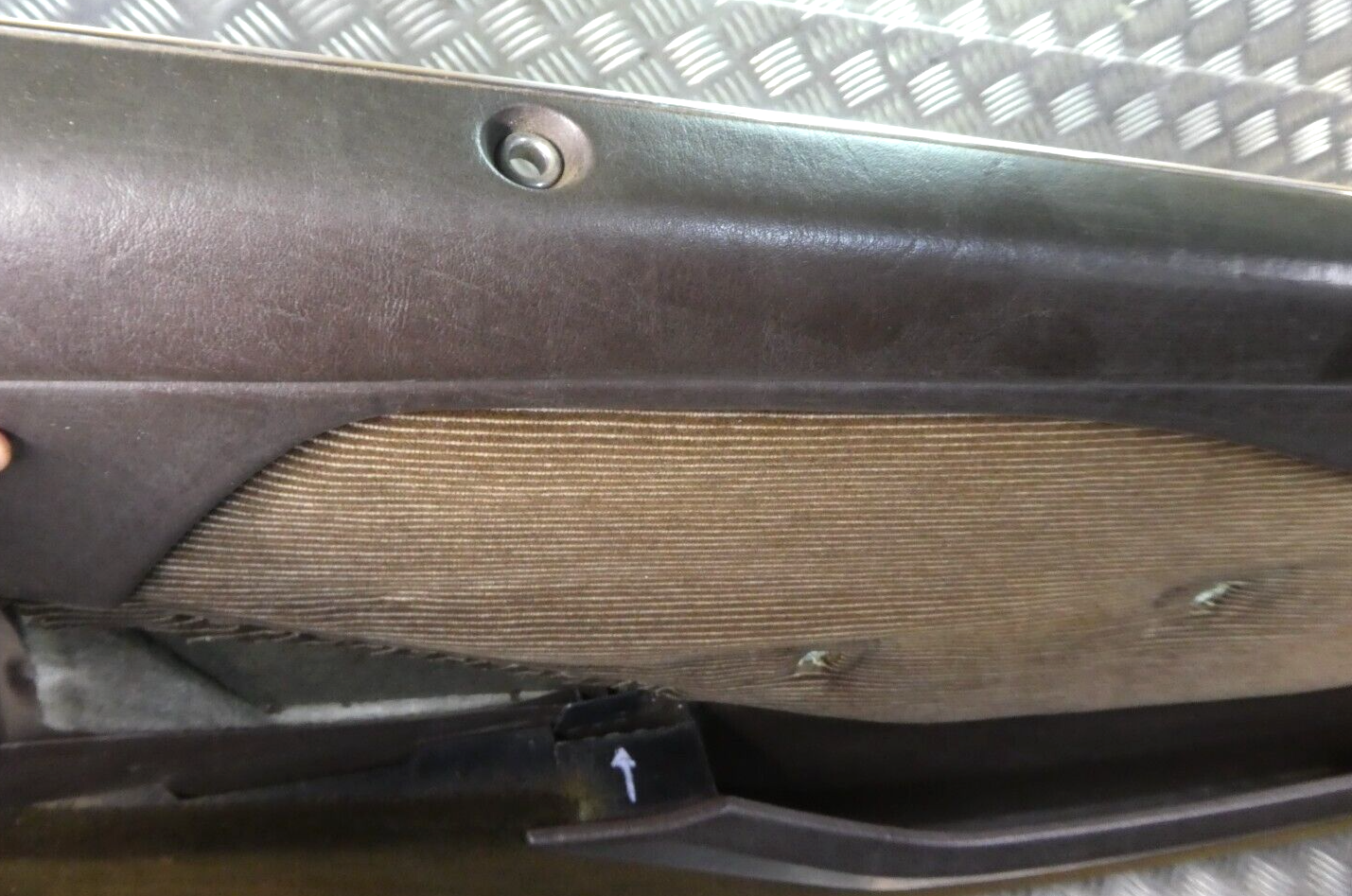 C126 W126 Coupe SEC Türverkleidung Türpappe Links beraun ORIGINAL gebraucht - Mercedes