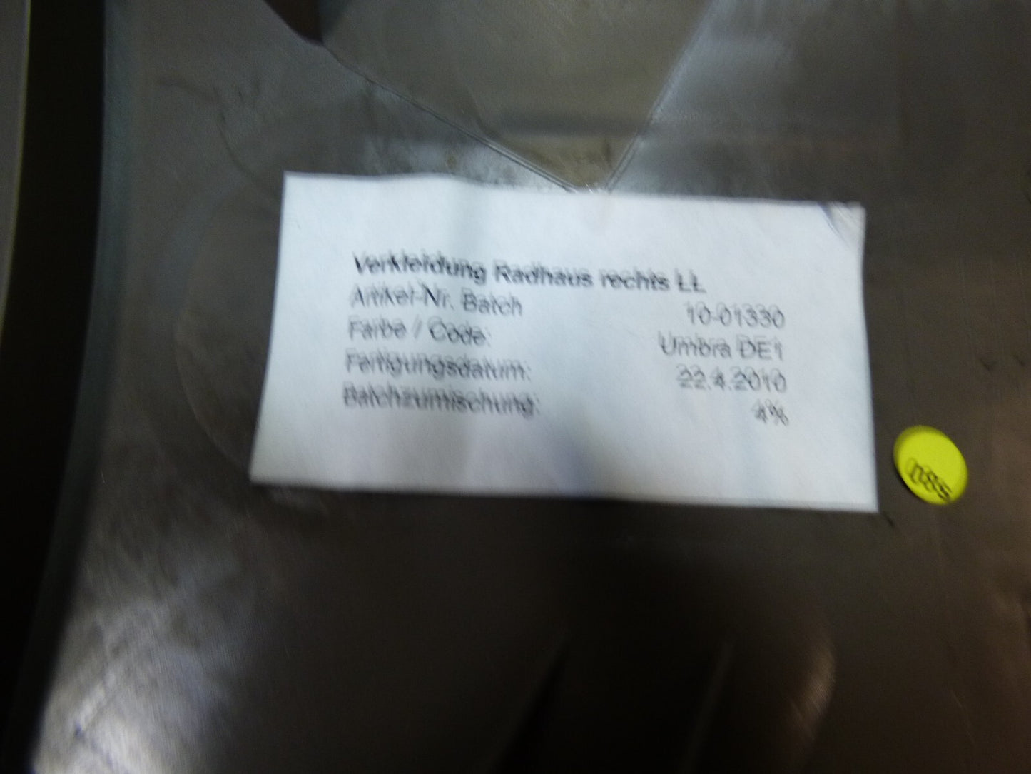 Porsche Cayenne S 92A Radhaus rechts Braun 7P0867766 ORIGINAL gebraucht - Verkleidung