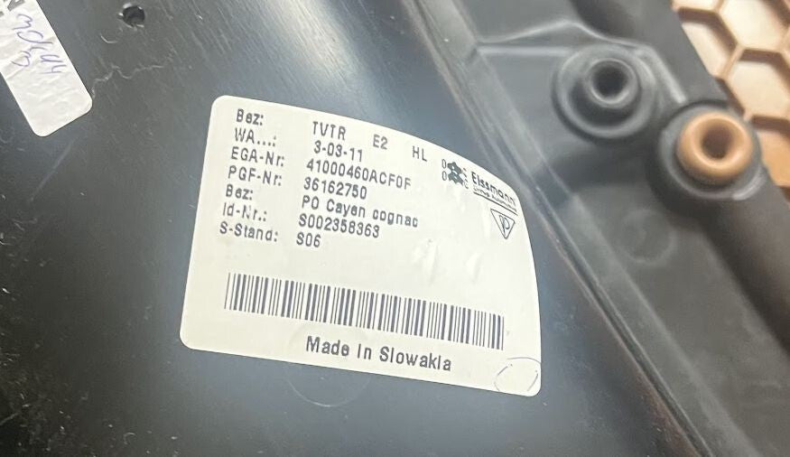 Porsche Cayenne II 92A Türverkleidung hinten links Cayen cognac ORIGINAL gebraucht - 7P5867211G