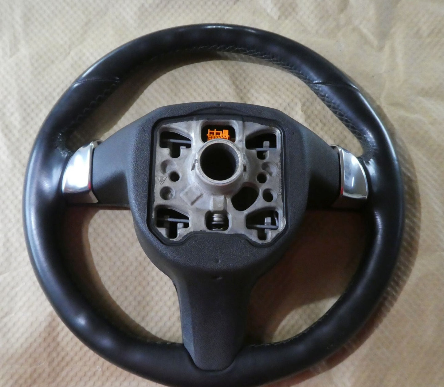 Porsche Panamer 970 Lenkrad Schwarz Leder 7PP419091AB A34 ORIGINAL gebraucht - Lederlenkrad