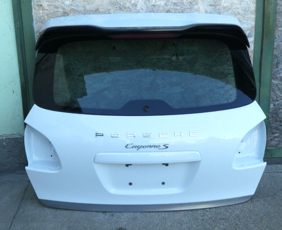 Porsche Cayenne S 92A C9A Weiß ohne Anbauteile USA model ORIGINAL gebraucht - Heckklappe