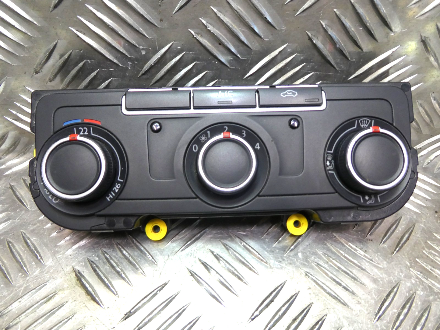 VW T5 FL T6 Klimabedienteil Heizung Schalter _ 7E0907047AK ZJU ORIGINAL gebraucht - Transporter