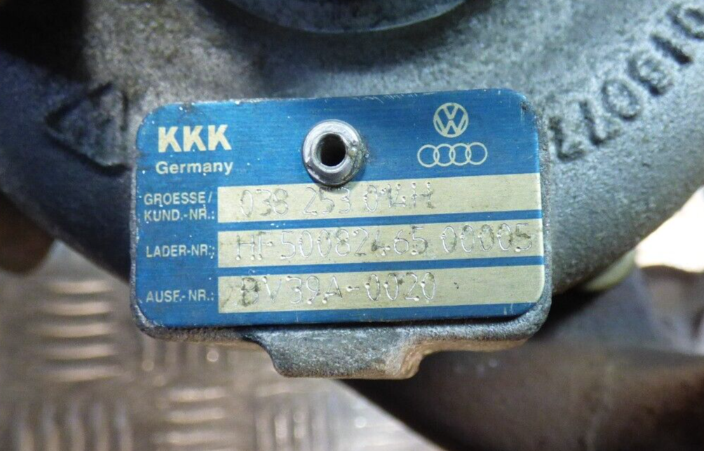 VW Transporter T5 1.9 TDI Turbolader KKK ORIGINAL gebraucht - 038253014H
